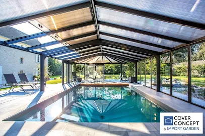 Image de Véranda pour piscine , Cover Concept by Import Garden